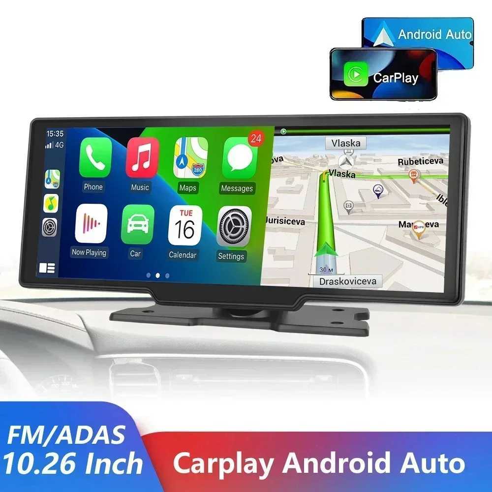 Car DVRs 10.26 inch Dash Cam Rear View Camera IPS Color Screen Carplay And Android Smart Player in Car DVR BT FM Mirror Monitor H250206