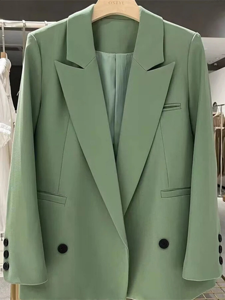 Chic Office Lady Blazer Womens Coats Spring Autumn Female Tops Street Trend Ladies Outerwear Blazers for Women Jacket Clothing 250120