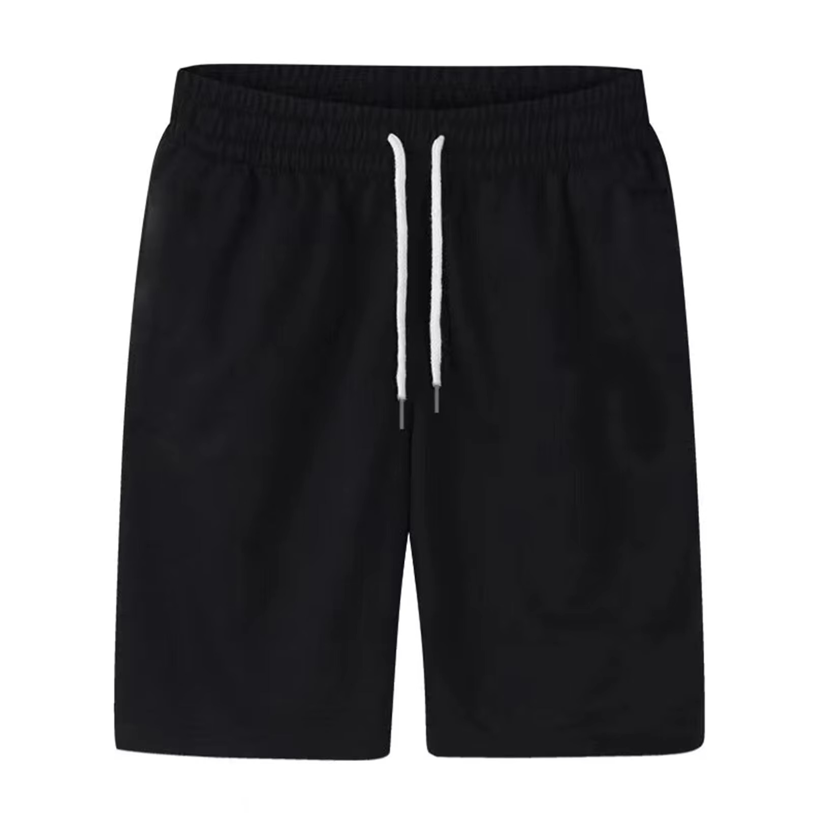 Men's Sports Solid Color Drawstring Underwear Beach Shorts Summer Thin Pants Zipper Pocket Casual Loose Sports Pants