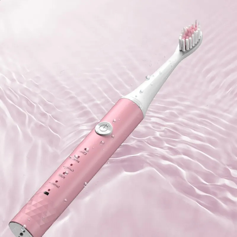 Jianpai Adult Blue Pink Sonic Electric Toothbrush Adult 5-gear Mode USB Charging IPX7 Waterproof Sonic Electric Toothbrush 250206