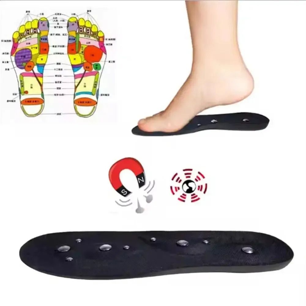 Magnetic Acupressure Insoles Comfort Akusoli Insole Foot Massage Magnetic Insoles fo Running Sport Blood Circulation Pain Relief 250120