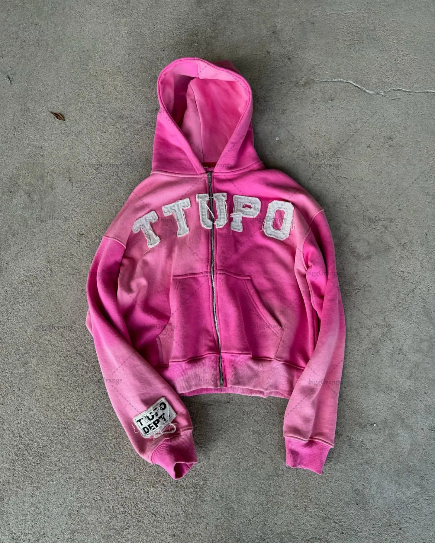2024 Letter Embroidery Simple Oversized Hoodie Women Y2K American Retro Clothing High Street Fashion Zipper Sweatshirt Men 250207