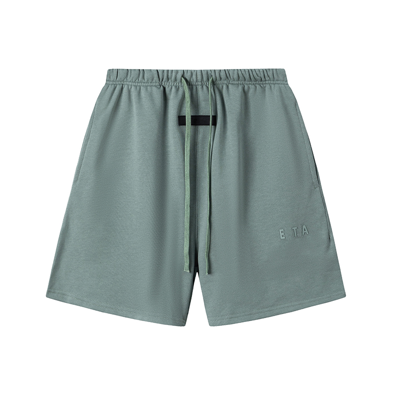 25ss High Street Style Unisex Silicone-Printed Terry Fabric Sporty Shorts for Active Wear 0207