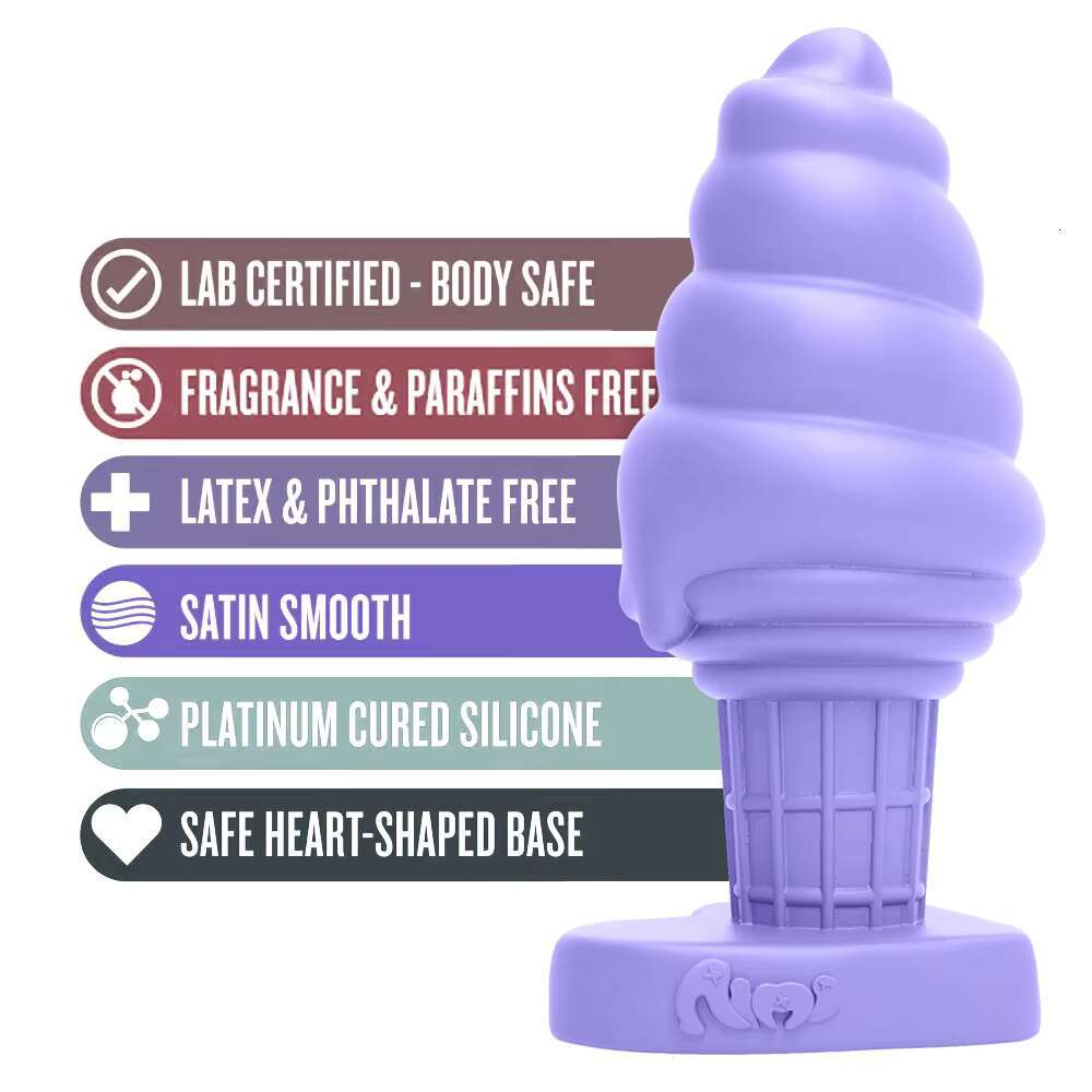 Ice Cream Shaped Asshole Plugs Fetish Stimulation Neutral Anal Sex Toys Adult Men Women