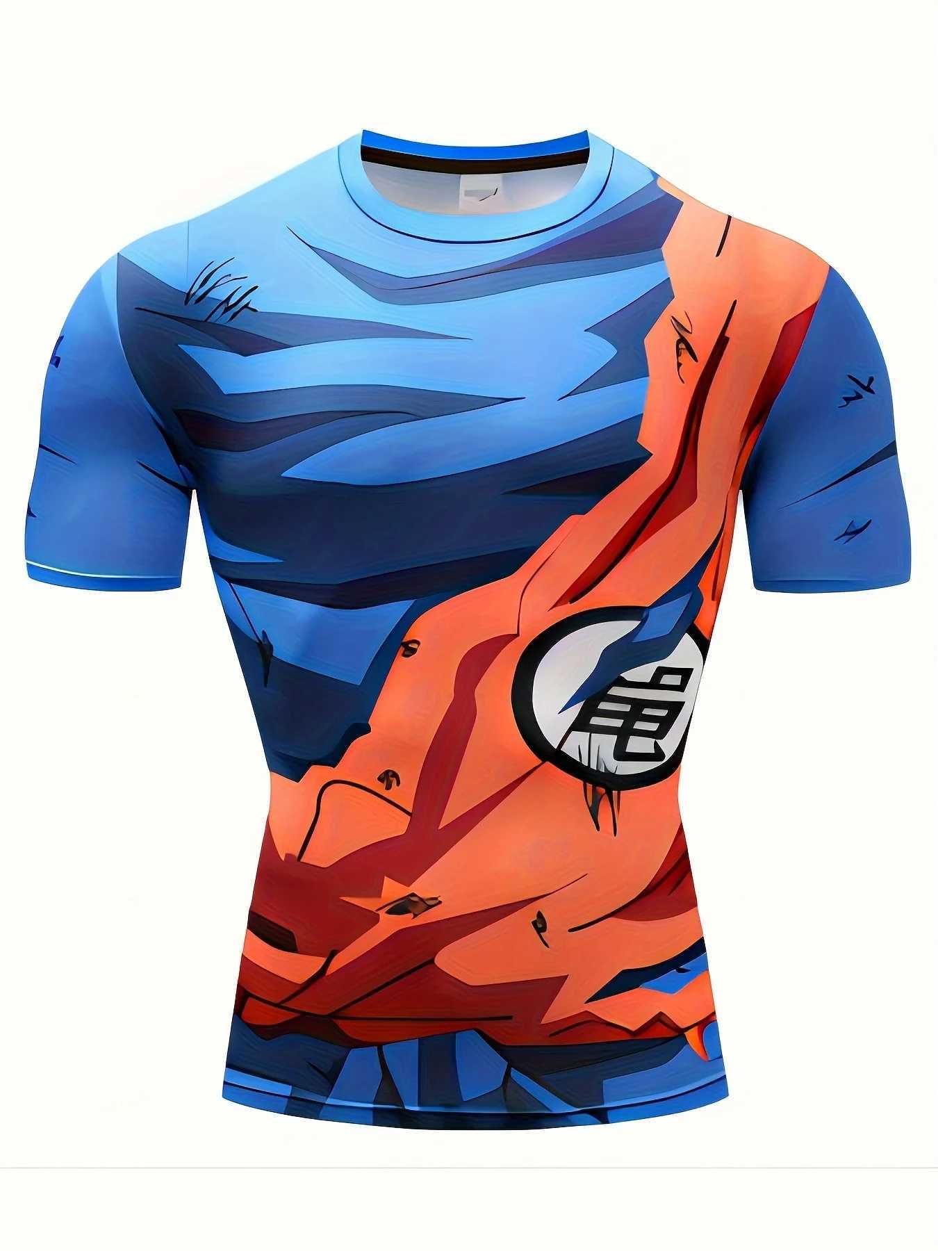 3D Goku T Shirt Men Summer Fitness Tops Kickboxing Shirts Bjj Gym Rashguard Mma Boxing Goku T Shirts Men Jerseys Muay ThaiT250207