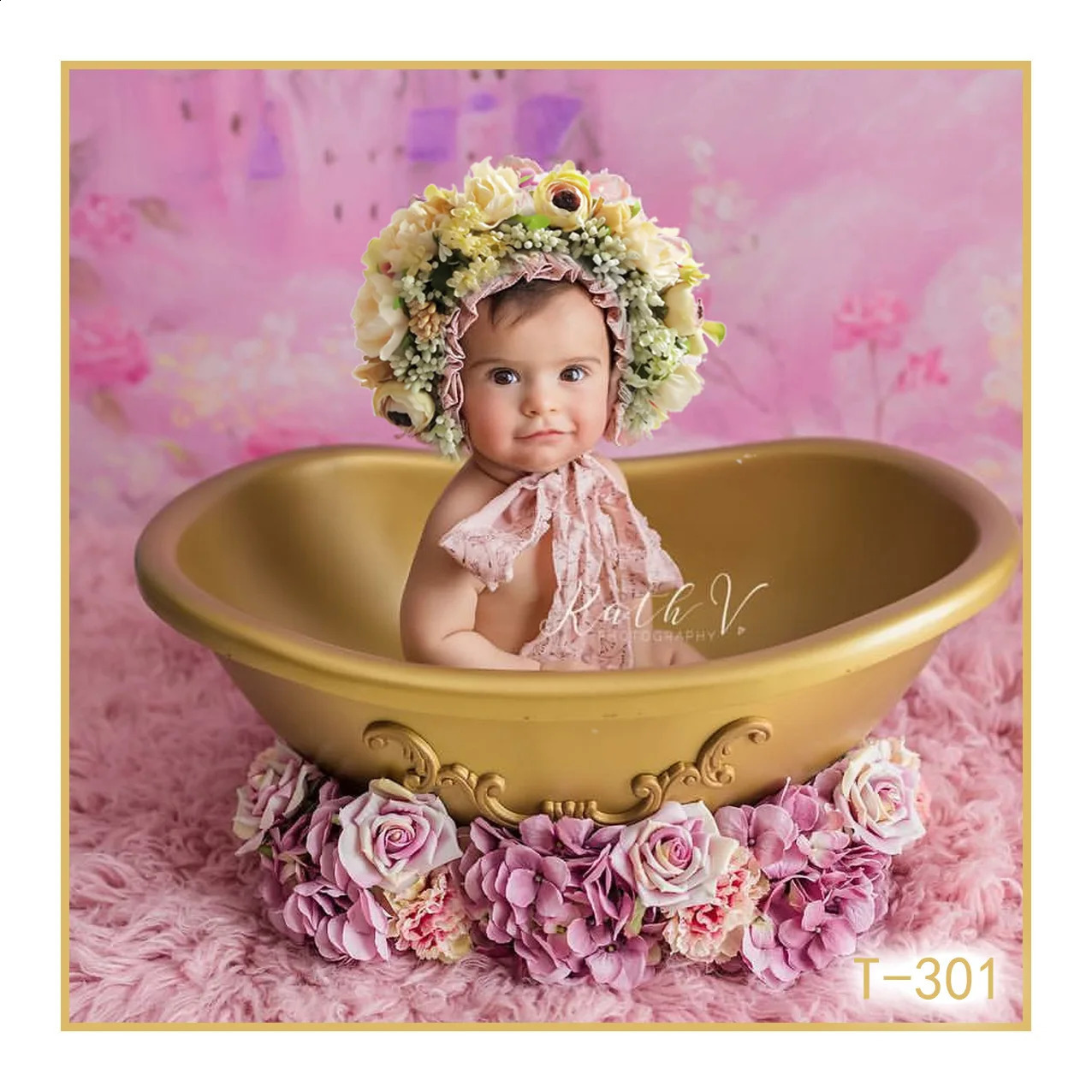 Childrens Crown Headband Hair Accessories Baby born Po Shoot Head Flower Baby Girls Bridal Floral Flower Wreath Hairband 250206