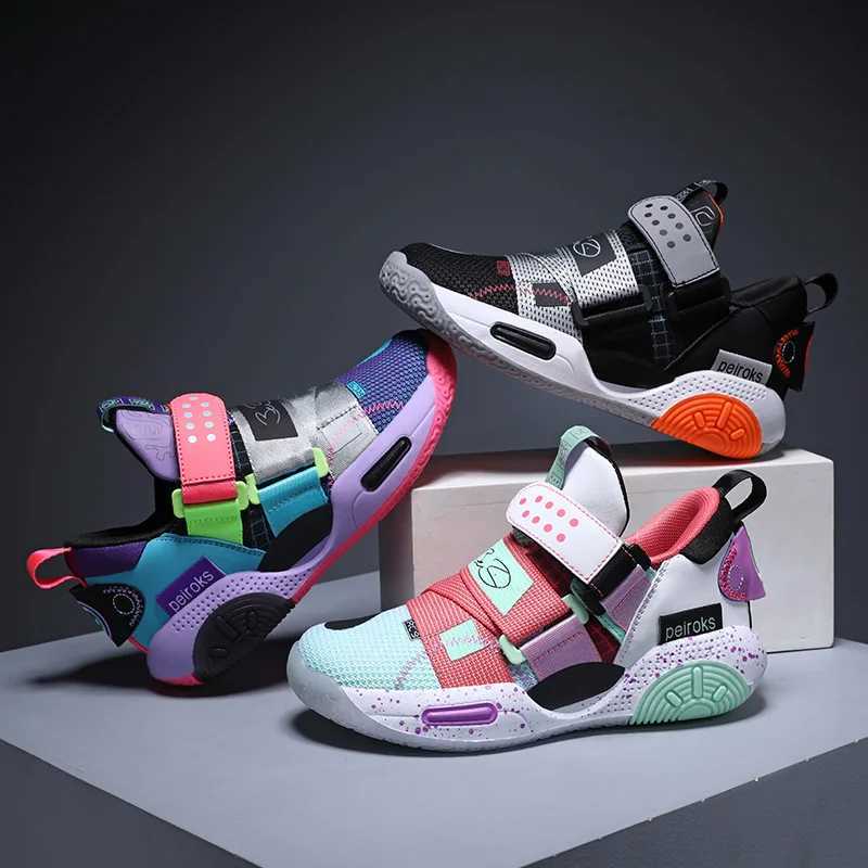 2024 New Childrens Basketball Shoes For Boys Girls Non-slip Kids Sport Shoes Lightweight Outdoor Sneakers Trainers Footwear W250318