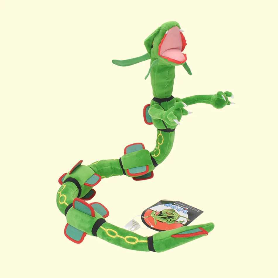 Free shipping 75cm Sky Anime Rayquaza Plush Toys Soft Stuffed Kaii Dragon Doll Birthday Gift For Children