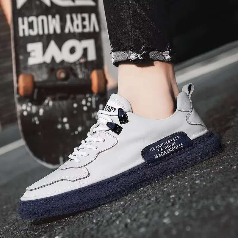 New Men's Sneakers Brand Leather Casual Trend Board for Men Comfort Flats Designer Mens Shoes atillas Hombre