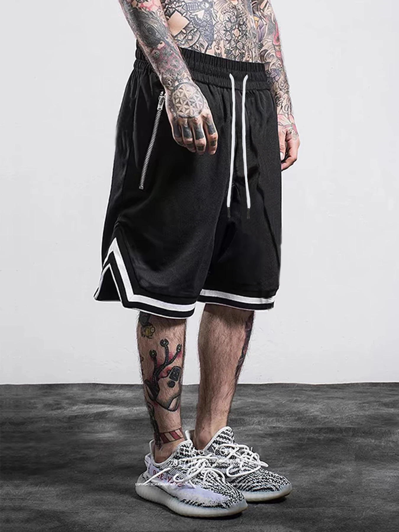 Mens sports basketball shorts grid quick drying gym summer fitness jogging casual breathable scanning 250219