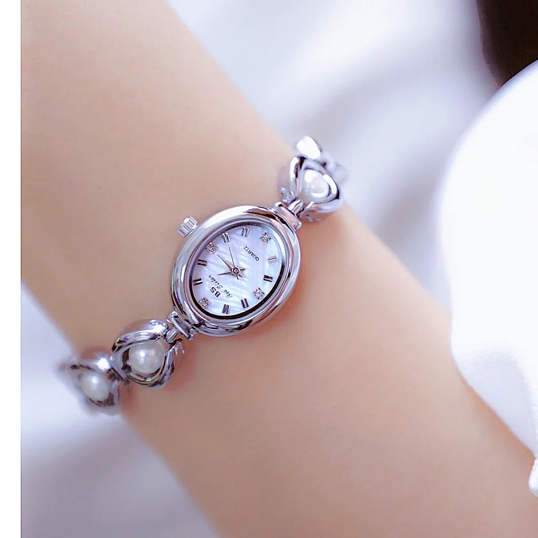 UTHAI Womens Watch Japanese Style Light Simple Pearl Bracelet Jewelry Waterproof Female Fashion Clock Watches Gift 250221