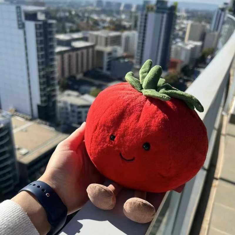New Silation 17cm Fruits Soft Toy Down Cotton Stuffed Tomato Plush Decor Kids Gift Free shipping