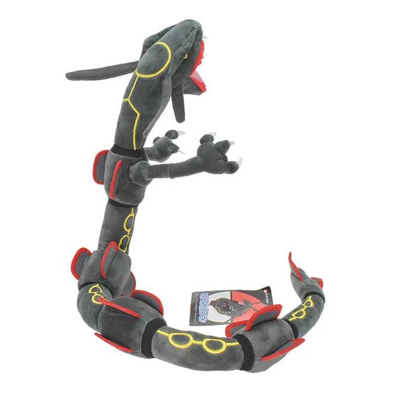 Free shipping 75cm Sky Anime Rayquaza Plush Toys Soft Stuffed Kaii Dragon Doll Birthday Gift For Children