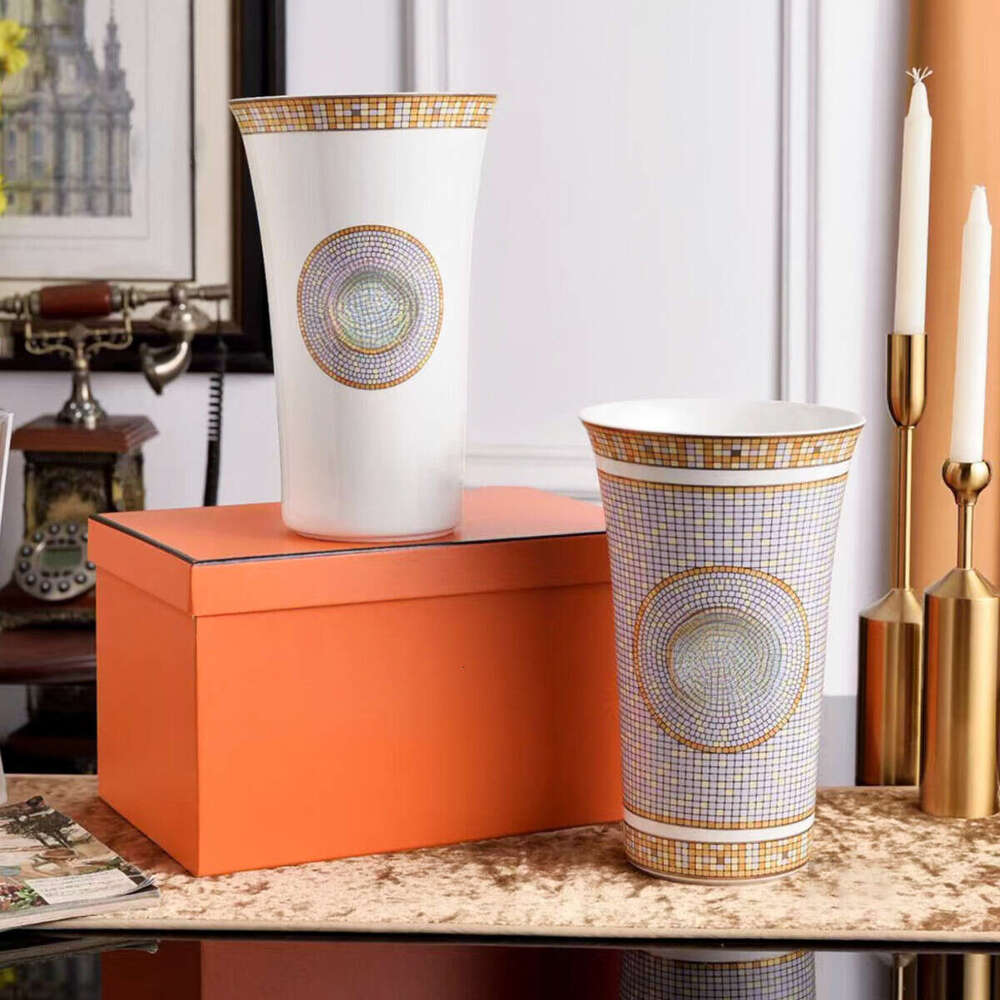 European Bone China Vase, Foyer Decoration, Study, Desktop, Living Room, Villa Area, Model Room