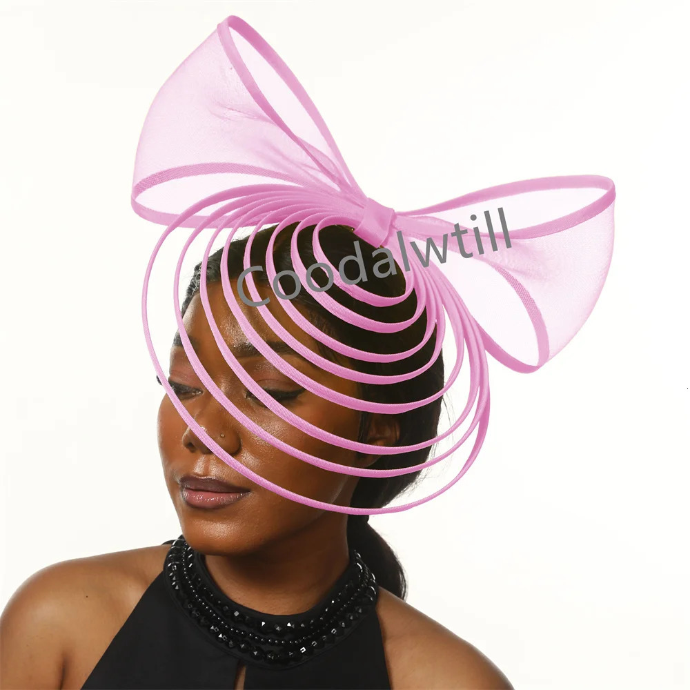 Fascinator Hat For Women Elegant Wedding Church Headpiece Ladies Chic Bow Fascinators Party Hats Derby Millinery 250207