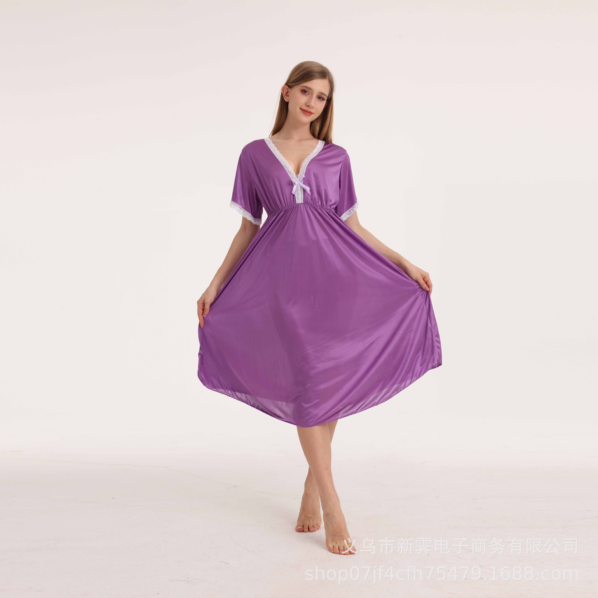 B713-Pajamas women's long sleeves spring and autumn 100% cotton thin home clothes cardigan middle-aged suit autumn and winter two-piece suit
