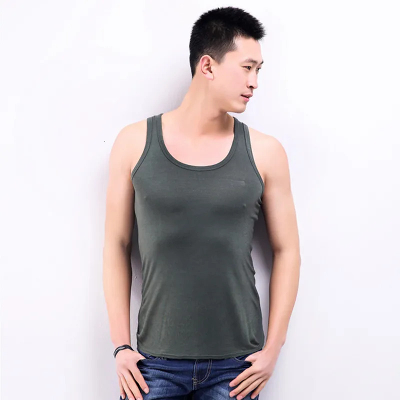 Mens vest modular muscle underwear Plus size 150KG 6XL 7XL 8XL sleeveless solid ultrafine stretch summer basic 250207