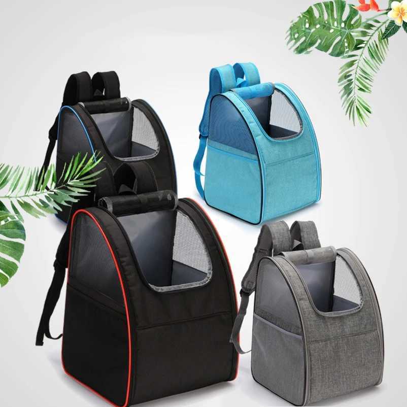 Others Dog Carrier Ventilation Large Capacity Dog and Cat Strap Adjustable Strap Pet Carrying Bag Foldable Cat Backpack for Outdoor Travel H250213