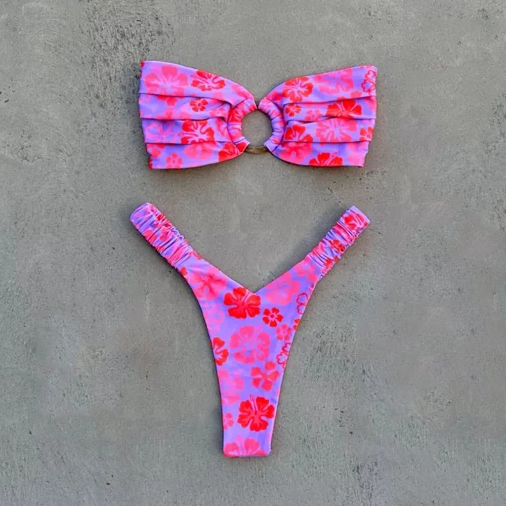 Micro Bikini Push Up Women Swimsuits 2024 Sexy Female Swimwear Brazilian Bikini Set Thong Biquini Swimming Suits Beachwear 250113