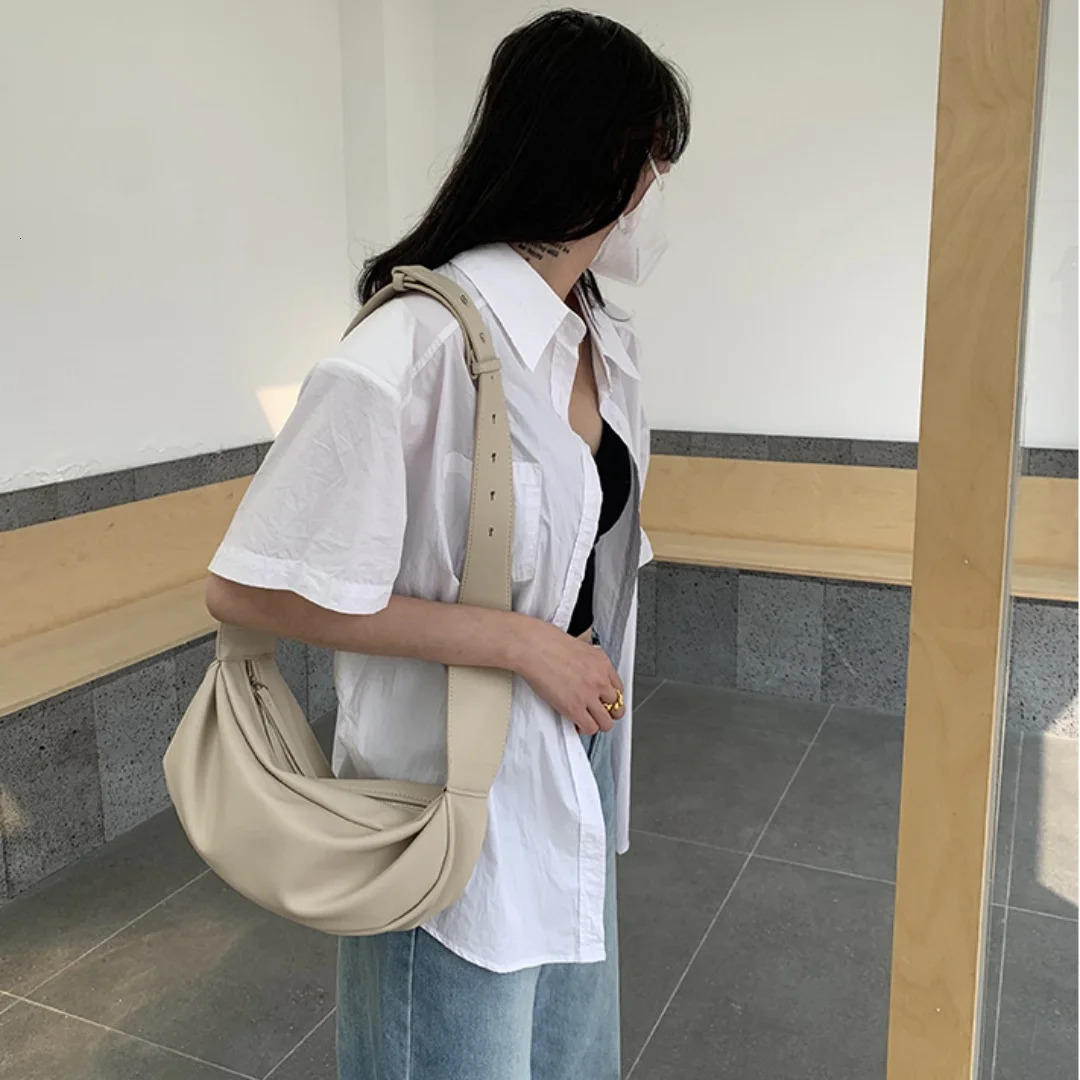 Women Soft Pu Leather SHoulder Messenger Armpit Retro Lady Pillow Bags Purses And Handbags 250208