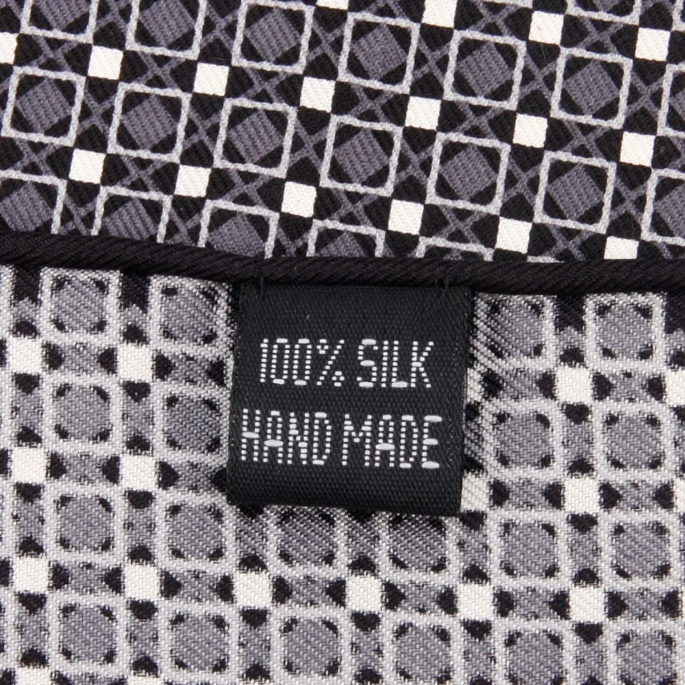 Collection 100% Natural Silk Hand Roll Handkerchief Pocket Square 250221