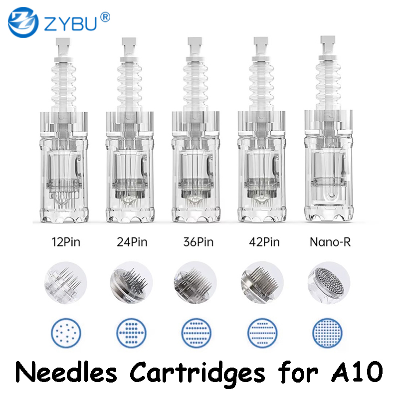 50Pcs Dr.Pen Tattoo Bayonet Cartridge Needles Replacement For Dr pen A10 Micro Needle 12/24/36/42 Pins Nano Nano-R Dermapen MTS Skin Care Tips Cartridges