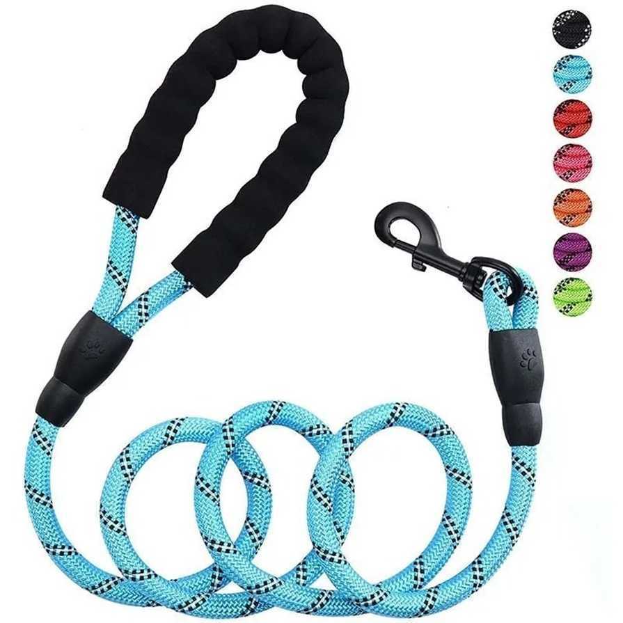 150Cm Strong Dog Leash Pet Leashes Reflective Leash For Big Small Medium Large Dog Leash Drag Pull Golden Retriever 250116Stylish