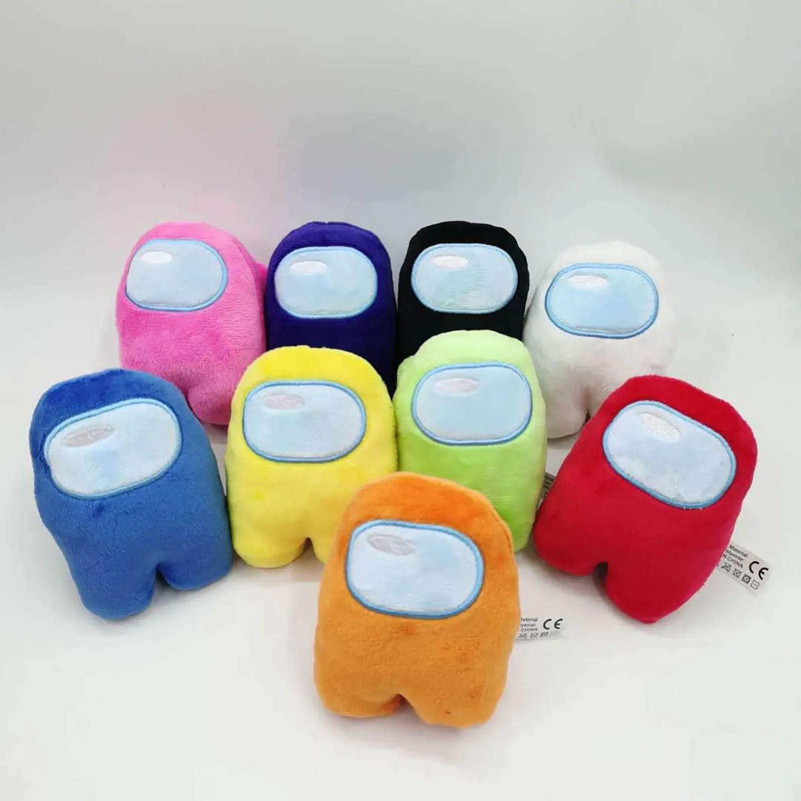 Soft Plush Colorful Us Crewmate Plush Toy Game Doll Cute Hand Size Kids Gift Kawaii Stuffed Toys for Girls Plushie 1PC 250207