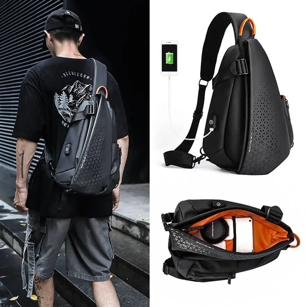 Fashion Functional Messenger Bag Mens Large-capacity Shoulder Bag Motorcycle Backpack Chest Bag Bandolera250208bj