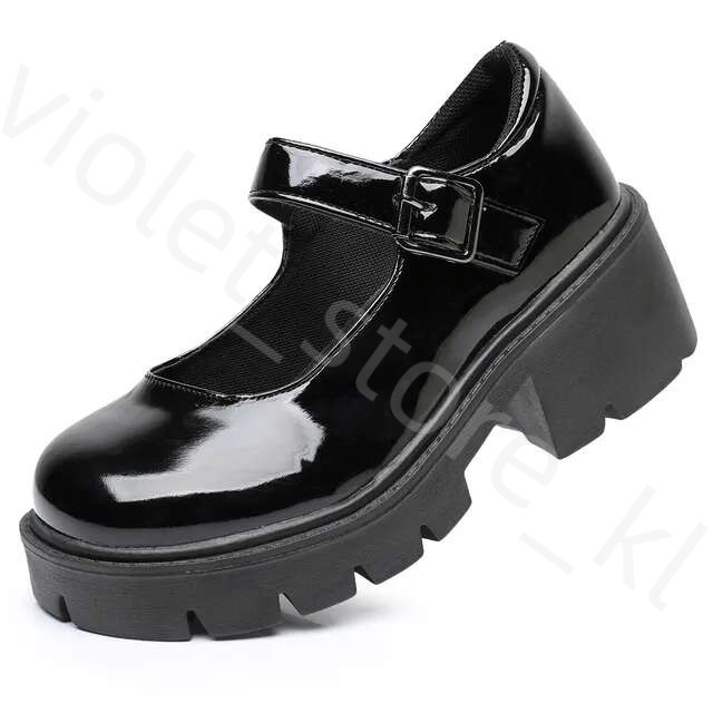 Lolita Shoes Women Japanese Mary Jane Shoes Women Vintage Girls Students JK Uniform High Heel Platform Shoes Cosplay Plus Size 500