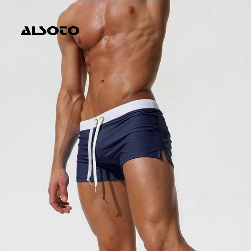 ALSOTO Swimwear Men Swimsuit Shorts Mens Briefs Summer Swim Suit Sexy Mayo Sunga Beach Shorts Stroj Kapielowy Badpak 250121