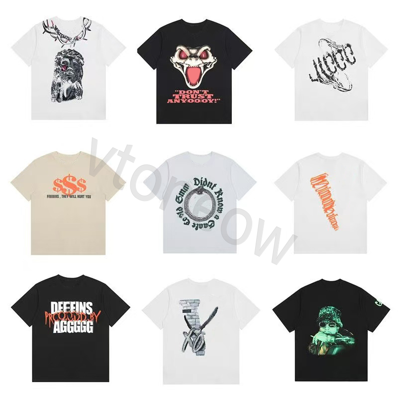 2025 Mens T-shirts Fashion friends t shirt men women hip hop orange short sleeves mens Bigv Tops designer tees size s-xl