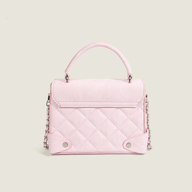 Maillard High-End Handbag New Fashion Explosive Pink Small Square Commuting Versatile Diagonal Cross Bag