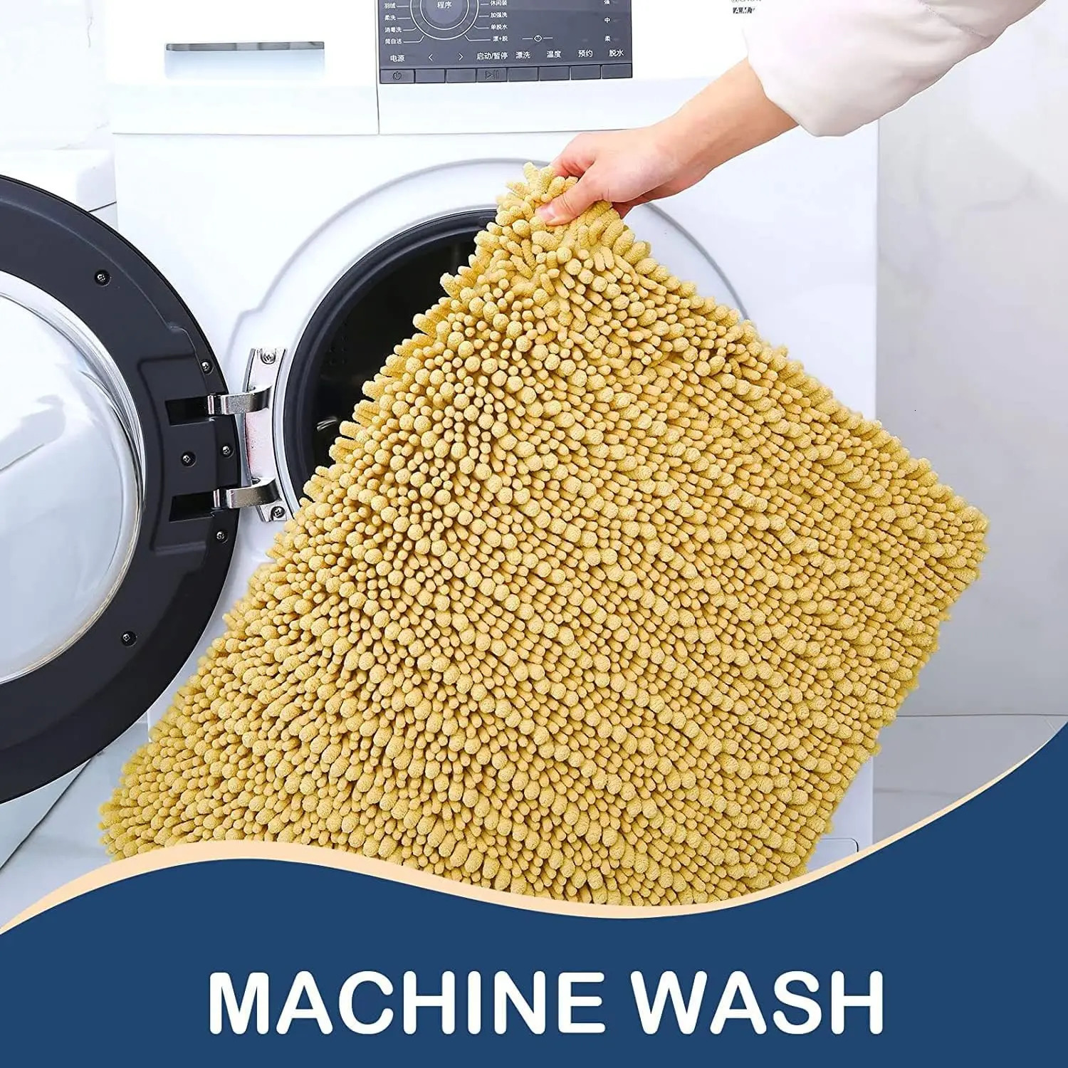Olanly Chenille Bath Mats Extra Soft Thick Absorbent Bathroom Rug Mat Bathroom Mats Washable Cozy Bath Mat For Shower 250206