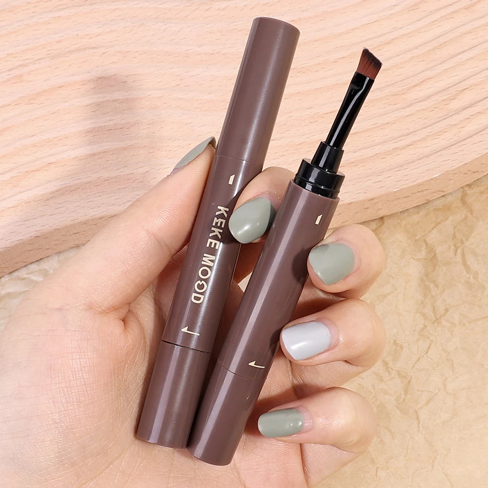 Waterproof Eyebrow Dyeing Cream Pencil with Brush Natural Lasting Nonsmudge Brown Grey Setting Dye Eye Brow Pen Makeup Cosmetic 250108