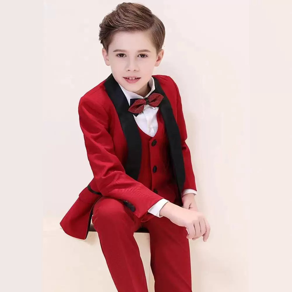 Suits Formal Boys Suit For Wedding Children White Party Blazers Pants Baptism Outfit Kids Costume Gentlemen Teenager Prom Tuxedos Set 230131