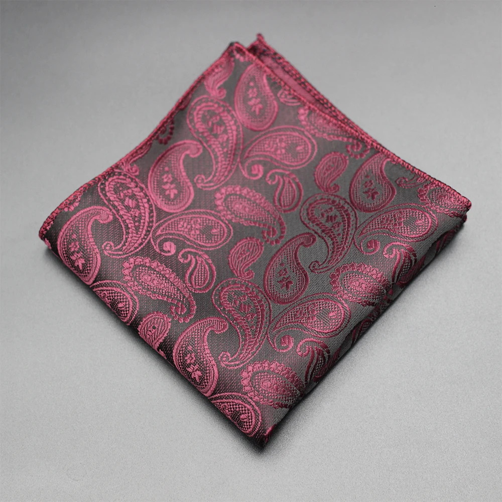 Paisley Pocket Square Fabric Handkerchiefs Suit Mens Bandana Accessories Business Hanky Breast Scarf Japanese Handkerchief 250114
