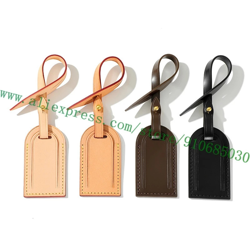 Name Tag Vachetta Calfskin Airline Label For Handbag CarryAll Graceful Bag Travel Luggage Duffle Personalization Stamp 250208