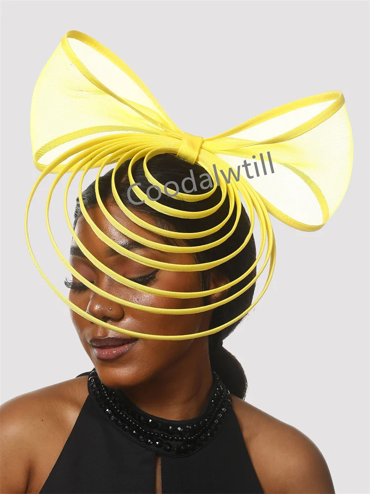 Fascinator Hat For Women Elegant Wedding Church Headpiece Ladies Chic Bow Fascinators Party Hats Derby Millinery 250207