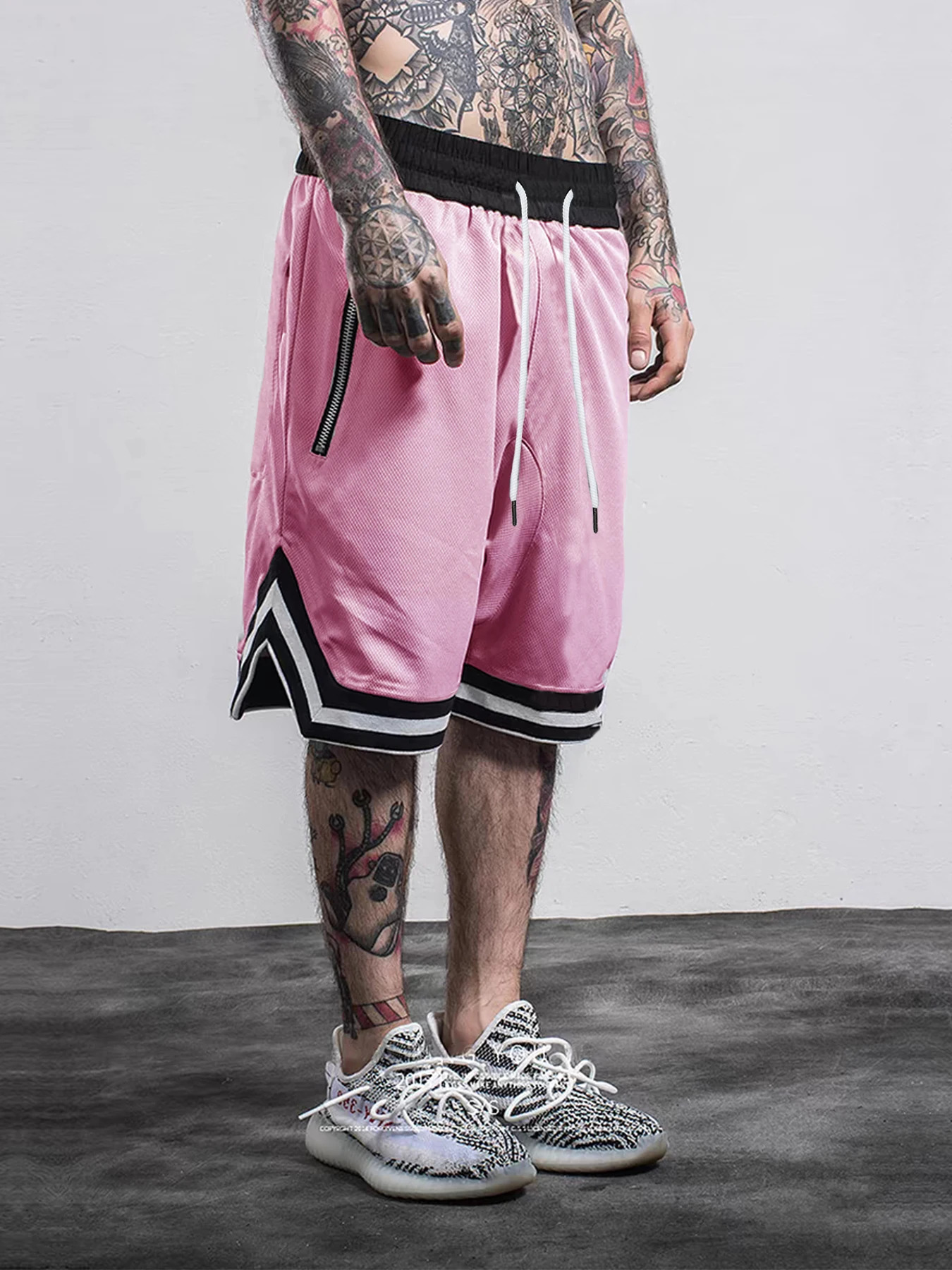 Mens sports basketball shorts grid quick drying gym summer fitness jogging casual breathable scanning 250219