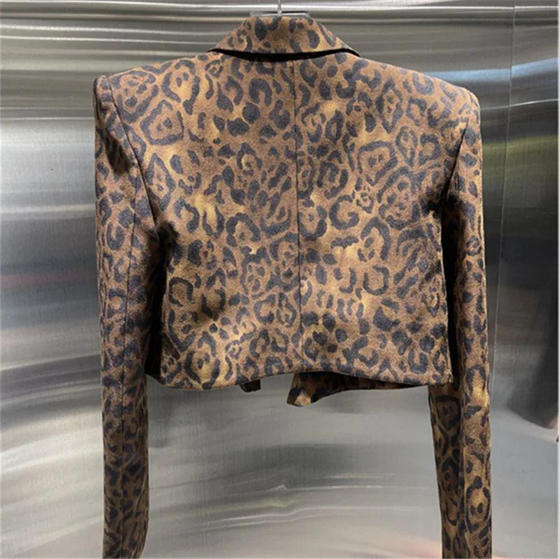 Get Spring Womens Jacket Autumn Leopard print Long sleeved Short sleeved Womens Jacket 250207