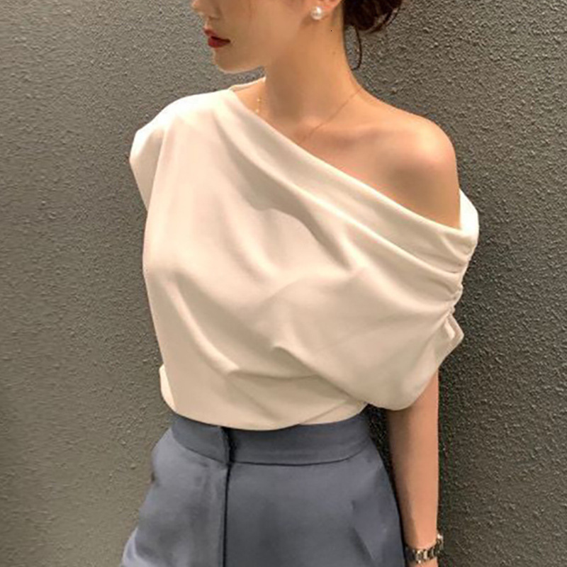 Tankair Light Shoulder Top Tilted Shoulder Weight Loss T-shirt Suitable for Womens Sports Style 240926