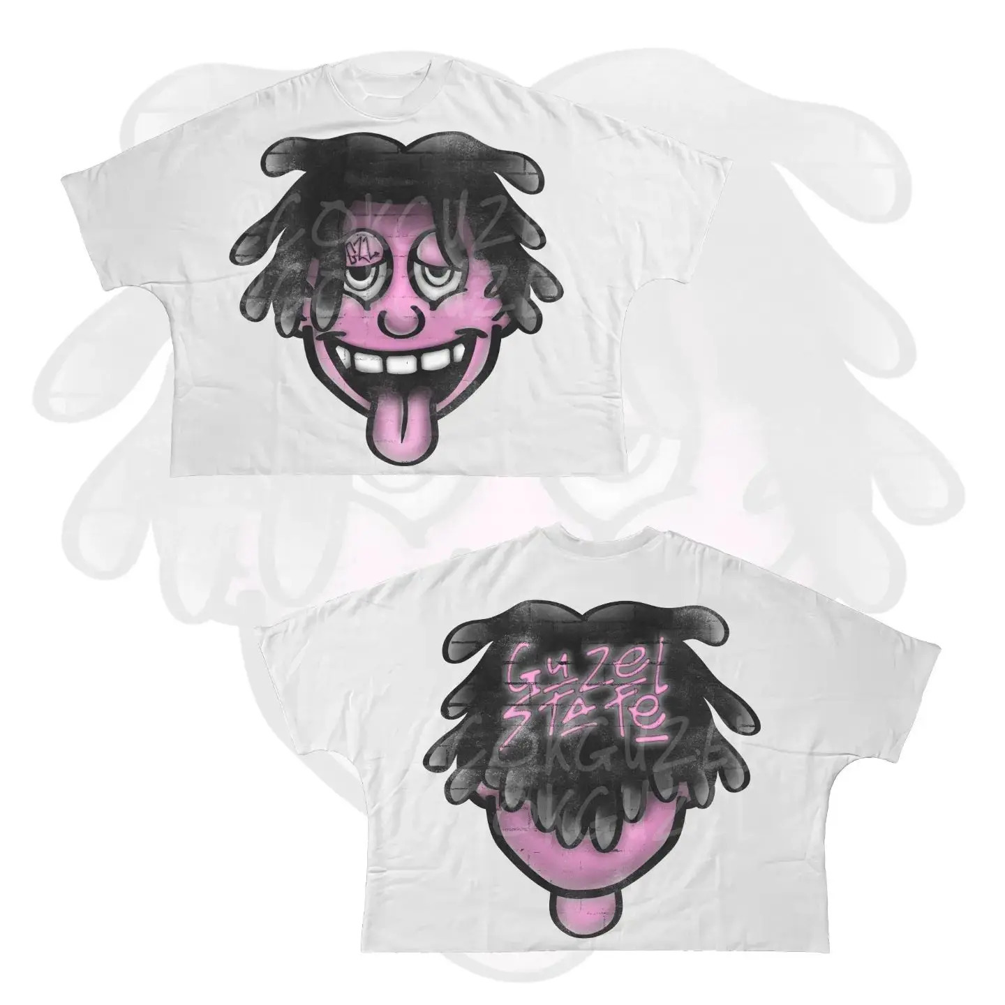 Y2K Short Sleeve Men Women Harajuku Gothic Cartoon Characters Graphic Printed Oversized T Shirt Hip Hop Cotton Drop Sleeves Tops 250208