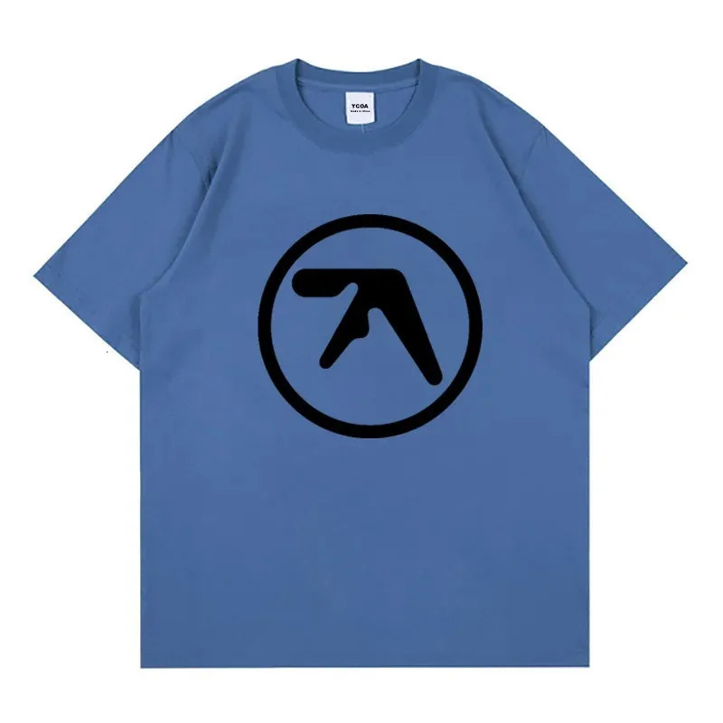 Mens T-Shirt Aphex Twin Shirt 100% Cotton Print Oversized Y2k Streetwear Tees Short Sleeve Tops Korean Fashion Aesthetic Clothing 250207