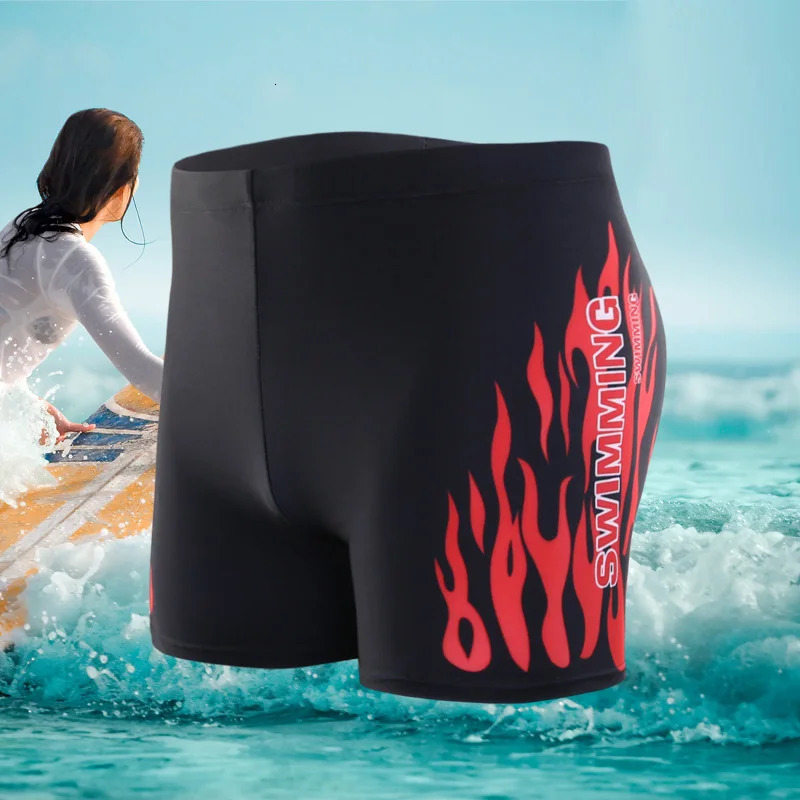 2024 Summer Men Swimwear Beach Swimming Trunks Male Swim Shorts Quick Dry Swimsuit Boxer Briefs Boy Surf Board Sungas Z260313