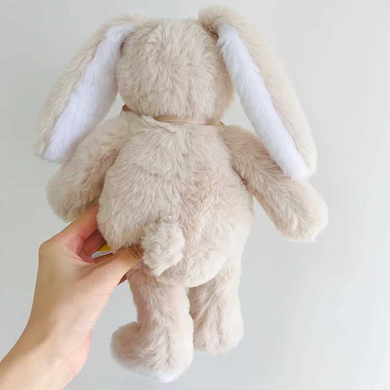 Fluffy Bunny Plush Toys Cartoon ffed Doll Soft Toy With bow-knot For Kid Kaii Dolls Birthday Christmas Gift Y250208 Y260128