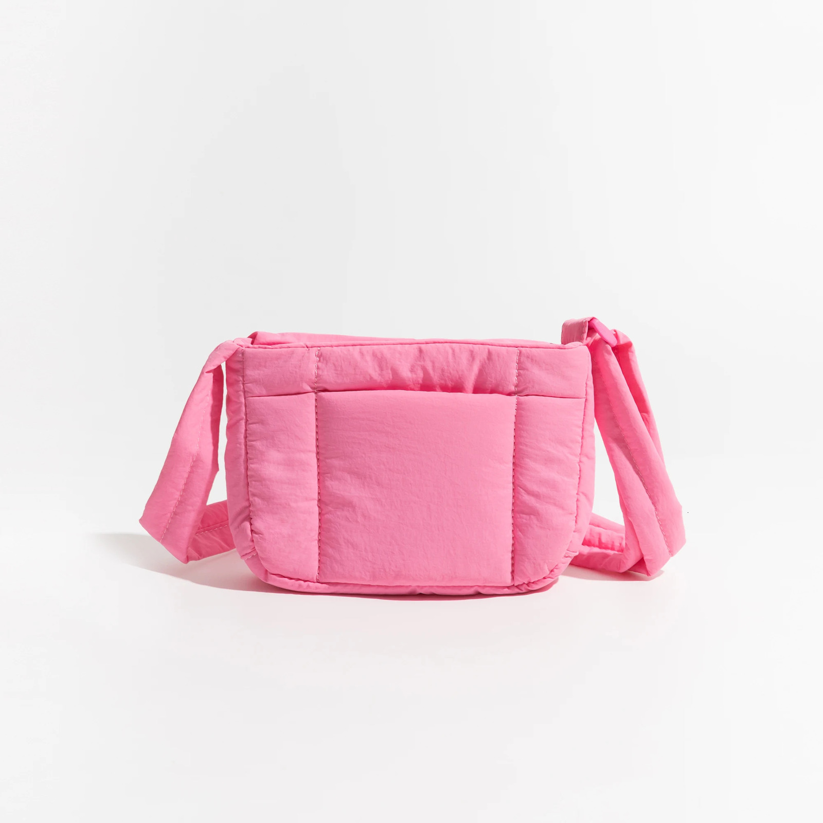 MABULA Pink Messenger Puffer Bag Quilting Sling Cross Body Small Fashion Women Shoulder Padded Pack 250120
