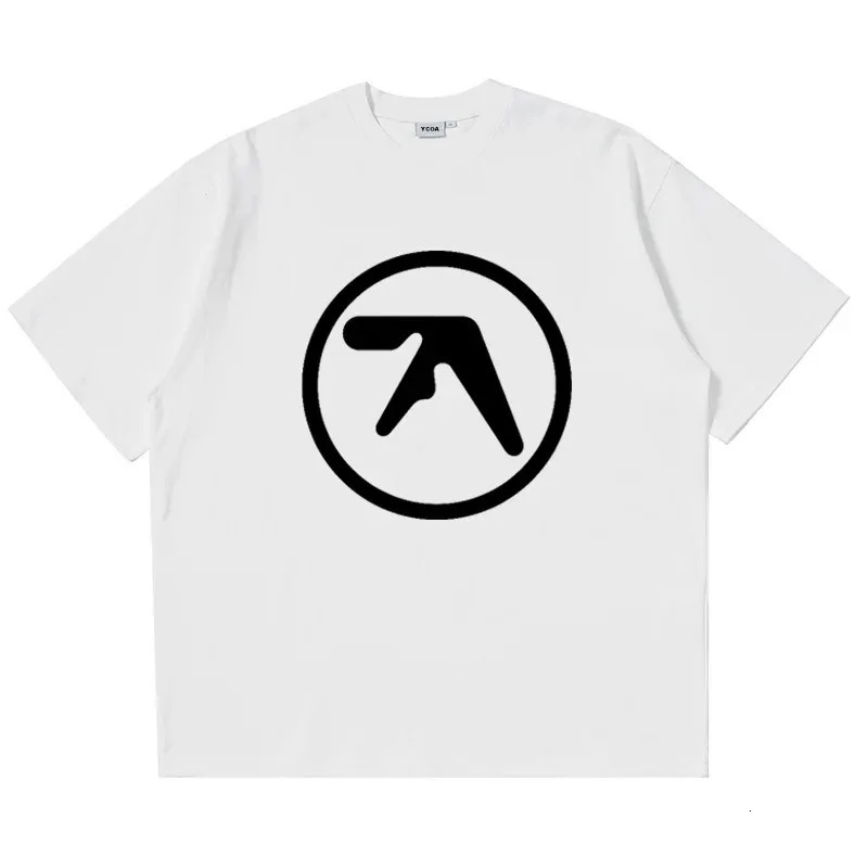 Mens T-Shirt Aphex Twin Shirt 100% Cotton Print Oversized Y2k Streetwear Tees Short Sleeve Tops Korean Fashion Aesthetic Clothing 250207
