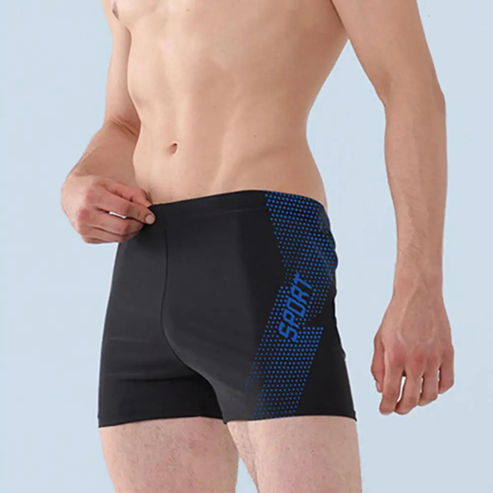 Mens swimming rod quick drying soft elastic high waist thin plus size breathable slim printed spring shower shorts 250208Z