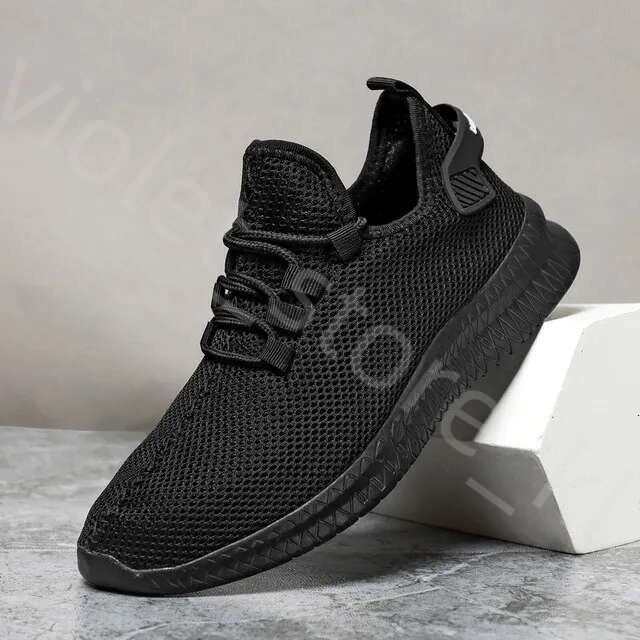 Men Shoes Breathable Mesh Running Shoes Slip On Walking Sneakers For Men Tennis Sports Shoes 365